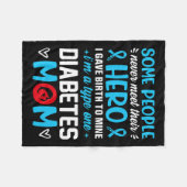 Diabetes Typ 1 Mama - Frauen T1 Diabetes A Fleecedecke (Vorderseite (Horizontal))