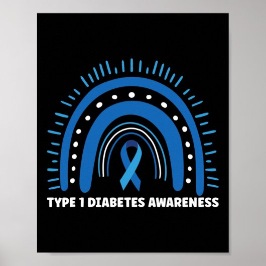 Diabetes Typ 1 Monat Poster (Vorne)