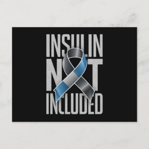 Diabetes Typ 1 ohne Insulin Eins Postkarte