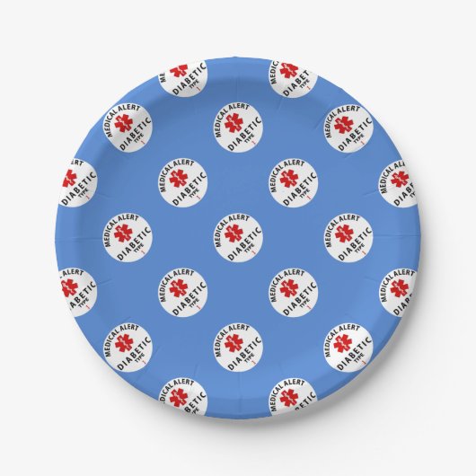 DIABETES-TYP 1 PAPPTELLER (Vorderseite)
