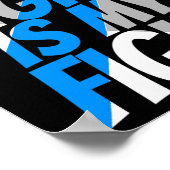 Diabetes Typ 1 Ribbon Typ 2 Diabetes Awareness Poster (Ecke)