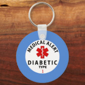 DIABETES TYP 1 SCHLÜSSELANHÄNGER (Vorderseite)