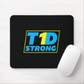 Diabetes Typ 1 starkes Bewusstsein Mousepad (Mit Mouse)