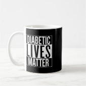 Diabetes Typ 1 und Typ 2 Kaffeetasse (Links)