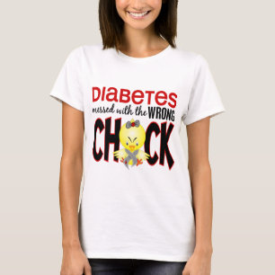 Diabetes verwirrt mit dem falschen Küken T-Shirt