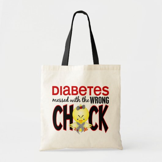 Diabetes verwirrt mit dem falschen Küken Tragetasche (Vorne)