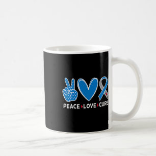 Diabetes Warrieness Blue Peace Liebe Heilung Fa Kaffeetasse