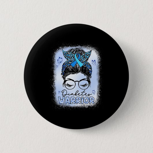 Diabetes Warrior Awareness Diabetic Support Typ W Button (Vorderseite)