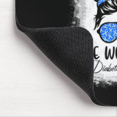 Diabetes Warrior Awareness Diabetic Support Typ W Mousepad (Ecke)