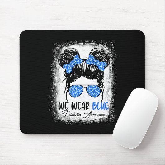 Diabetes Warrior Awareness Diabetische Unterstützu Mousepad (Mit Mouse)
