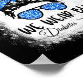 Diabetes Warrior Awareness Diabetische Unterstützu Poster (Ecke)