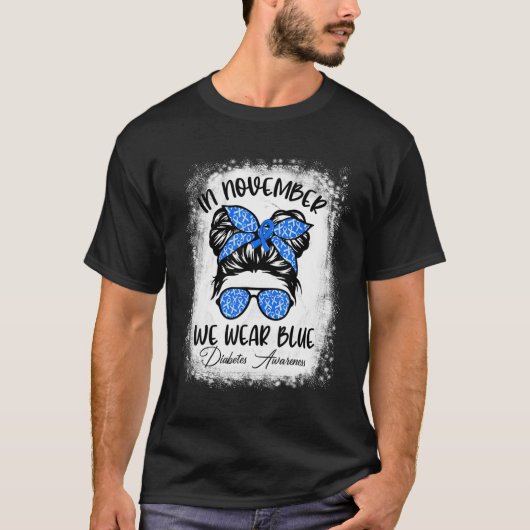 Diabetes Warrior Awareness Diabetische Unterstützu T-Shirt (Vorderseite)
