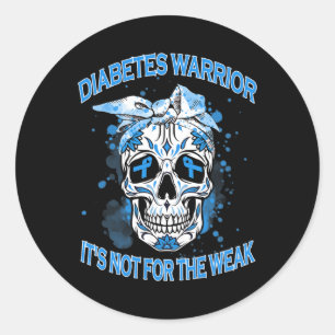 Diabetes-Warrior ist nicht für das schwache Typ-1- Runder Aufkleber