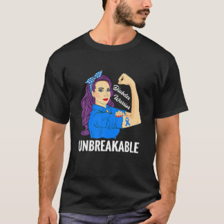 Diabetes Warrior Zuckerkrankheit Typ 1 2 Bewusstse T-Shirt