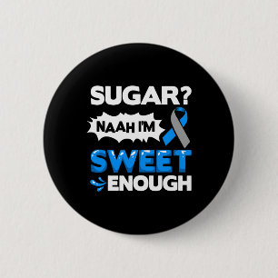 Diabetes-Zitate Diabetes Bekämpft Diabetes Awarene Button