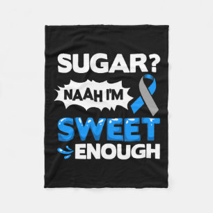 Diabetes-Zitate Diabetes Bekämpft Diabetes Awarene Fleecedecke