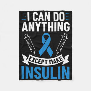 Diabetes-Zitate Diabetes Bekämpft T1d Diabetes Awa Fleecedecke