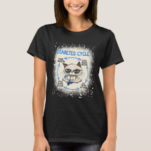 Diabetes Zyklus Diabetes Aufklärung Spaß Katze T-Shirt