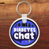 #diabeteschat Keyring Schlüsselanhänger (Vorderseite)