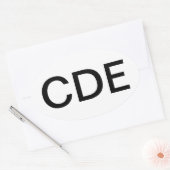 Diabeteslehrer Ovaler Aufkleber (Umschlag)