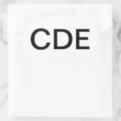 Diabeteslehrer Ovaler Aufkleber (Tasche)