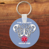 Diabetic Alert Schlüsselanhänger (Vorderseite)