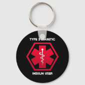 Diabetic Alert Schlüsselanhänger (Vorderseite)