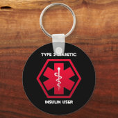 Diabetic Alert Schlüsselanhänger (Vorderseite)