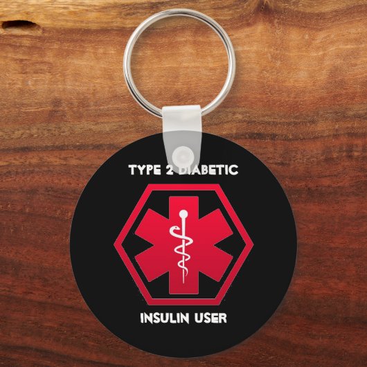 Diabetic Alert Schlüsselanhänger (Vorderseite)