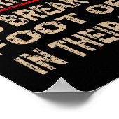 Diabetic Amputee Leg Foot Cool Sense Of Humor Funn Poster (Ecke)