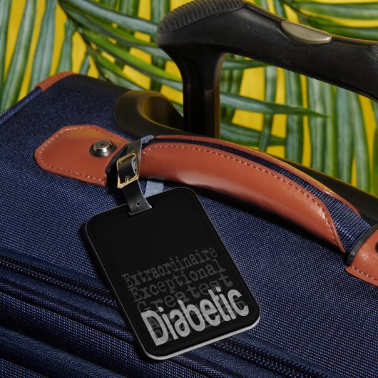 Diabetiker Extraordinär Gepäckanhänger (Vorderseite Insitu 1)