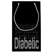 Diabetiker Extraordinär Kleine Geschenktüte (Rückseite)