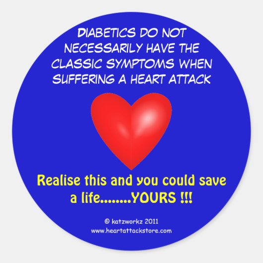 Diabetiker haben nicht unbedingt runder aufkleber (Vorderseite)