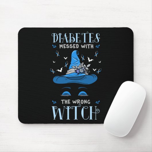 Diabetiker Halloween Witc Mousepad (Mit Mouse)