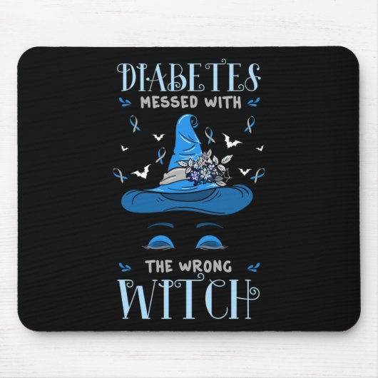 Diabetiker Halloween Witc Mousepad (Vorne)