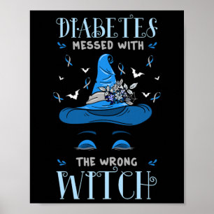 Diabetiker Halloween Witc Poster