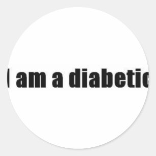 Diabetiker Runder Aufkleber