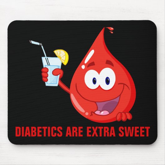 Diabetiker sind besonders süß mousepad (Vorne)