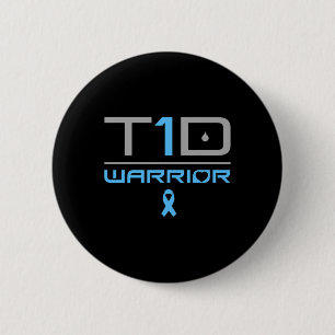 Diabetiker Typ-1 Diabetes Anführungszeichen T1d Button