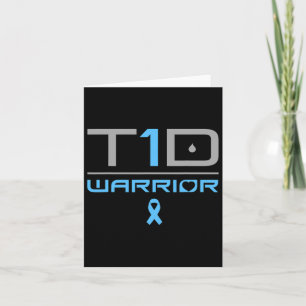 Diabetiker Typ-1 Diabetes Anführungszeichen T1d Karte