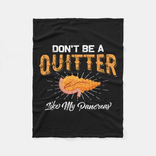 Diabetiker Typ 1 Diabetes-Bewusstseinsbildung Gif Fleecedecke (Vorderseite)