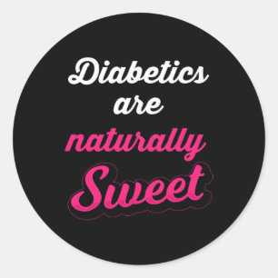 Diabetiker Typ-1-Diabetes (natürlich Sweet Fun Dia Runder Aufkleber