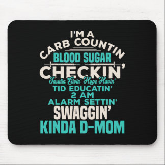Diabetiker Typ 1 Diabetes-Sensibilisierung Mama Mousepad