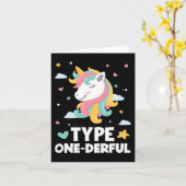 Diabetiker Typ 1 Diabetes Typ 1 Derful Unico Karte (Gelbe Blume)