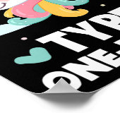 Diabetiker Typ 1 Diabetes Typ 1 Derful Unico Poster (Ecke)