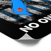 Diabetiker Typ 1 T1D Diabetes Bewusstsein USA Flag Poster (Ecke)