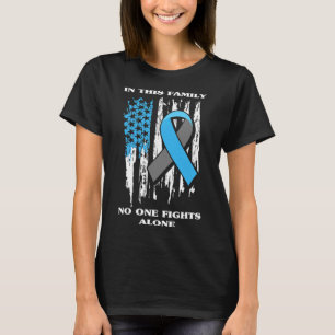 Diabetiker Typ 1 T1D Diabetes Bewusstsein USA Flag T-Shirt