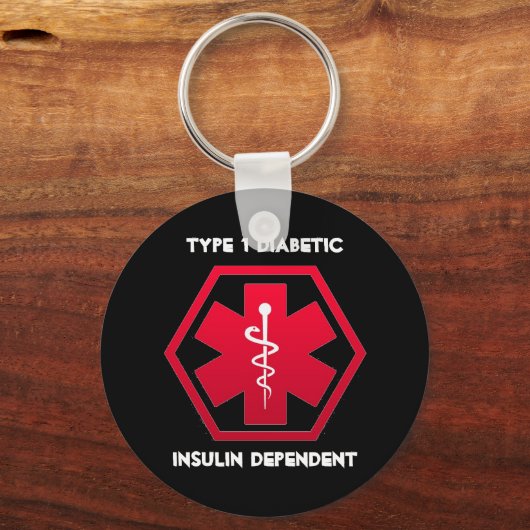 Diabetikeralarm Schlüsselanhänger (Vorderseite)