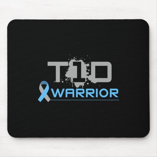 Diabetisch - Spaß Typ 1 Diabetes Aufklärung T1d Mousepad (Vorne)