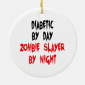 Diabetisch Zombie Slayer Keramik Ornament (Hinten)